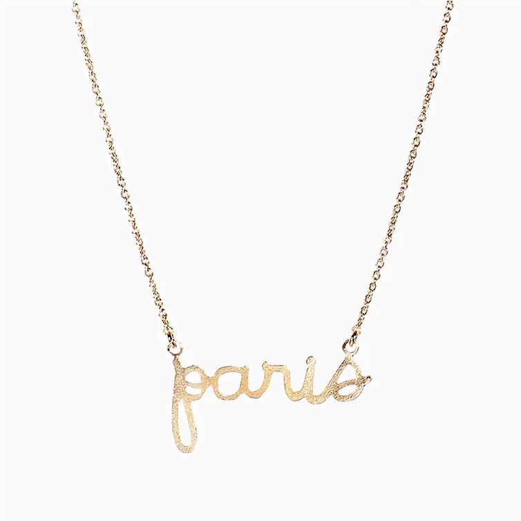 Titlee Paris Paris Necklace - Wanderlustre