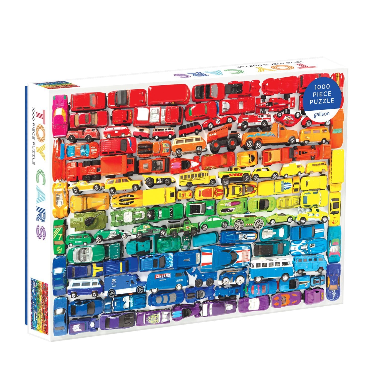 Rainbow Toy Cars 1000-Piece Jigsaw Puzzle