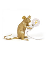 Load image into Gallery viewer, Seletti Mouse Lamps - Gold - Wanderlustre
