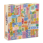 Load image into Gallery viewer, Vintage Travel Tickets 500-Piece Jigsaw Puzzle
